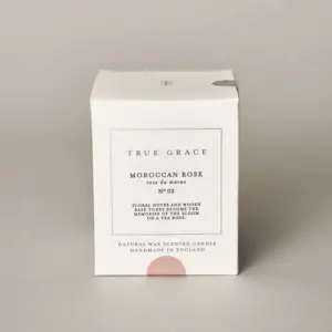 True Grace Moroccan Rose Candle - Classic Scent & Timeless Design