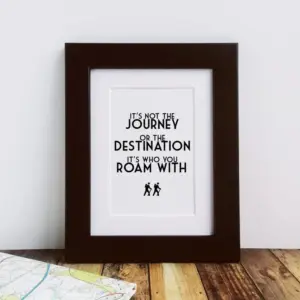 Walking Enthusiast Quality Framed Picture - Perfect Gift