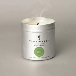True Grace Greenhouse Scented Candle in Tin - Refreshing Aroma