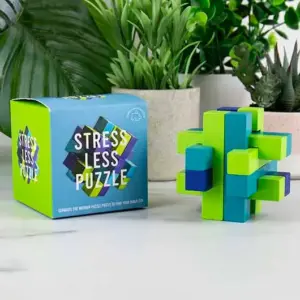 Stress Less Wooden Puzzle Game for Mindful Relaxation