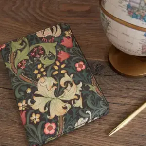 William Morris Floral Passport Case - Elegant Travel Accessory