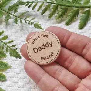 MummyDaddy Wooden Decision Coin | Fun Gift for Parents