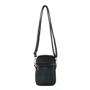 Zip Pocket Front Crossbody Phone Bag Brown