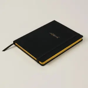Luxury Notebook in Black - Stylish Daily Journal