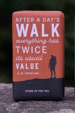 Plastic Free & Ethically Sourced Soap for Walking Lovers Burnt Orange