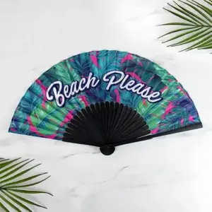 Beach Please Hand Fan - Stay Cool with Style & Functionality