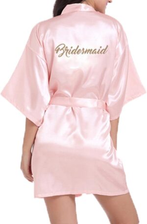 White Satin Bride Robe - Elegance for Your Special Day
