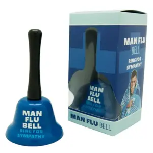 Man Flu Hand Bell - Hilarious Novelty Gift for Men