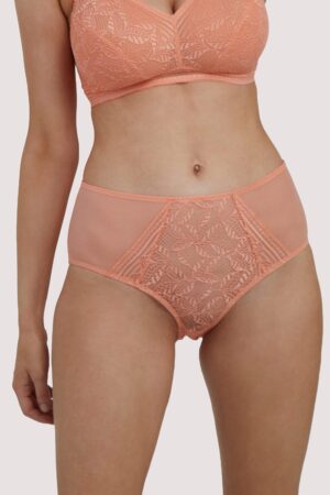 Emma Coral High Waist Brief | UK 10 | Deja Day