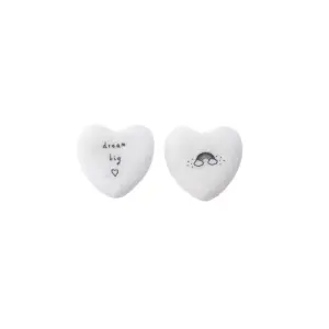 'Dream Big' Keepsake Pebble - Heart-Shaped Inspirational Gift
