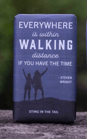 Plastic Free & Ethically Sourced Soap for Walking Lovers Blue