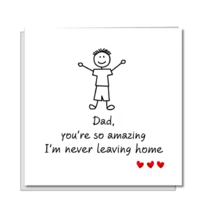 Funny Father's Day Card for an Amazing Dad from His Son