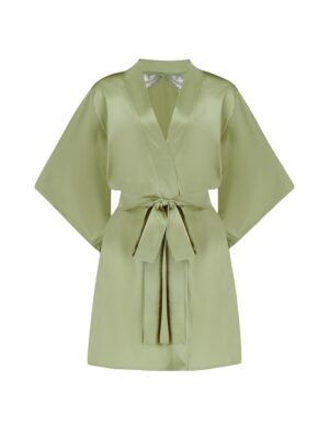 Arianna Green Silk Robe