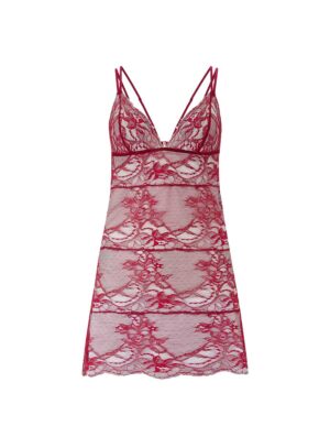 Simone Red Lace Babydoll