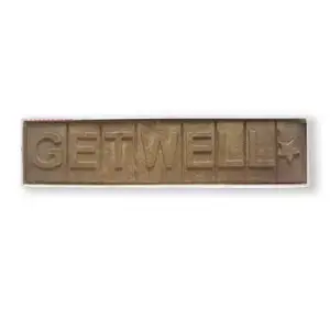Get Well Chocolate Bar - Thoughtful Gift with Edible Gold