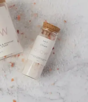 Glow Salt and Steam Facial Steam Test Tube for Radiant Skin