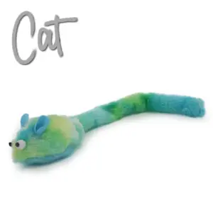 Green Fluffy Mouse Cat Toy for Endless Fun and Play