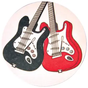 Guitar Themed Coaster Set - Perfect for Music Lovers