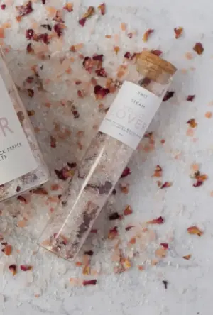Ginger Bath Salts - Relax with Patchouli & Black Pepper 80g