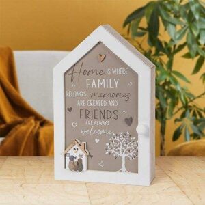 'Home is where family belongs and memories are created' Key Cabinet