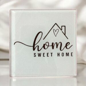 Home Sweet Home | 10cm Glass Coaster