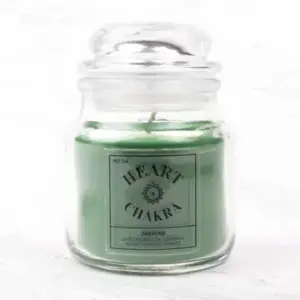 Seven Chakra Candle - Heart Chakra Jasmine Scented Candle