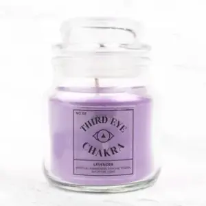 Third Eye Chakra - Lavender Scent Candle for Intuition & Calm
