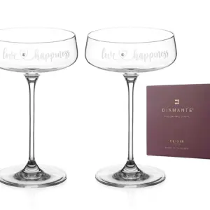 Love & Happiness Champagne Cocktail Saucers
