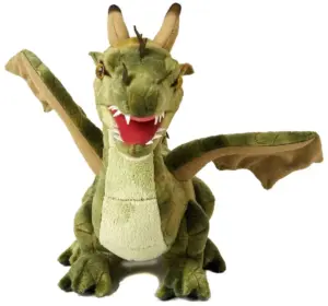 Uni Toys M90366 Green Dragon 40cm Length Soft Toy