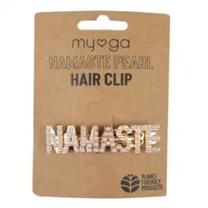 Namaste Pearl Hair Clip - Elegant Faux Pearl Accessory