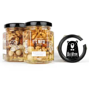 Mixed Nuts Immersed in Honey - Gourmet Nut and Honey Fusion