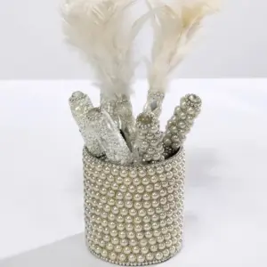 Beaded Pearl Pens - Sparkling Charm for Your Desk