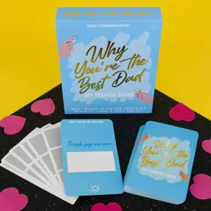 Best Dad - DIY Scratch Cards for Heartfelt Expressions