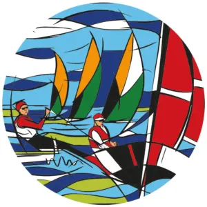 Sailing Themed Coaster Set for Nautical Decor Enthusiasts