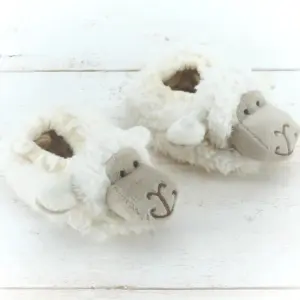 Cute Soft Baby Sheep Slippers for Newborns and Infants