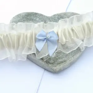 Something Blue Wedding Bride Garter - Elegant Bridal Accessory