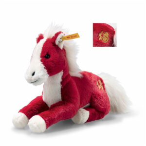 Steiff 114151 Year of the Horse 2026 Red and White Plush Soft Toy