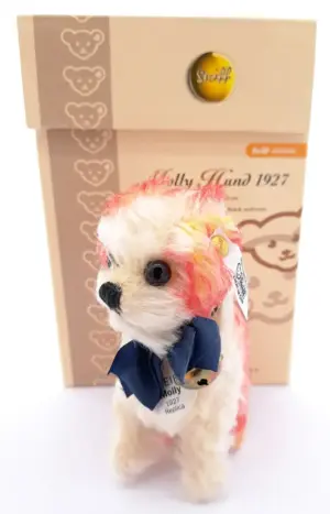 Steiff 400964 Molly Dog 1927 replica white tag LE