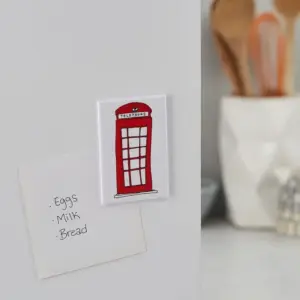 Telephone Box Fridge Magnet - British Nostalgia Keepsake