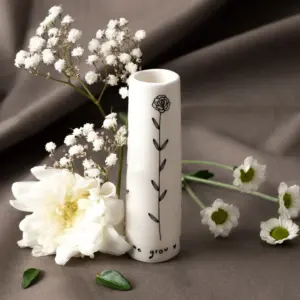 Thank You For Helping Bud Vase - Express Gratitude Gift