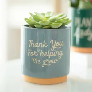 Thank You For Helping Me Grow Plant Pot - Heartfelt Gift