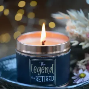 The Legend Has Retired Candle - Perfect Retirement Gift