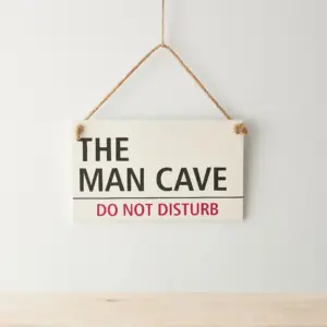 the Man Cave Hanging Sign - Bold Décor for Garages & Bars