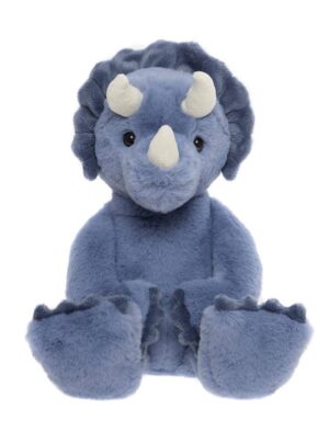 Charlie Bears Bear & Me Troy Triceratops Denim Blue Plush Soft Toy