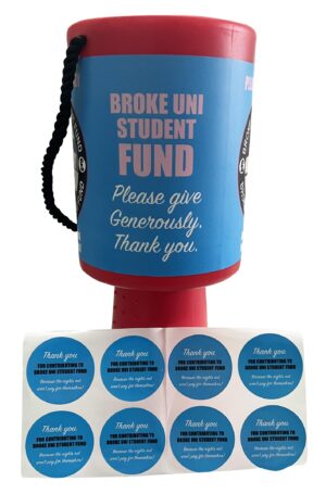 Uni Student Charity Fund Money Box - Financial Survival