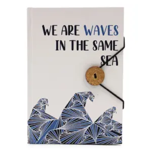 Eco Friendly Notebooks - Waves In The Same Sea Journal
