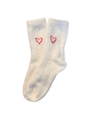 Heart Fluffy - Luxurious Gift Socks for Brides Brown