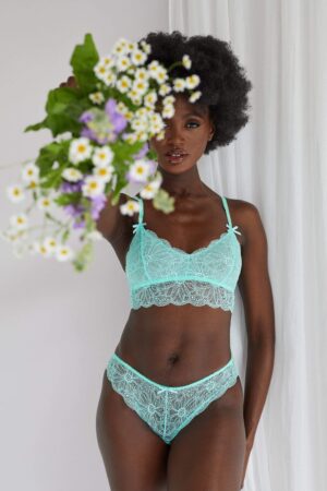 Ariana Mint Everyday Lace Bralette | UK 8 | Wolf & Whistle