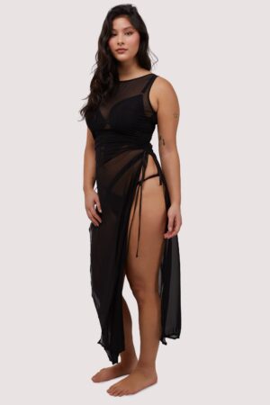 Saffi Ruched Mesh Bodycon Dress | UK 20 | Wolf & Whistle