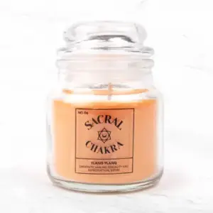 Seven Chakra Candle - Sacral Chakra Ylang Ylang Scent | Shop Now